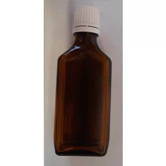 Lapos barna üveg kupakkal 50ml
