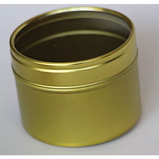 Fém tégely átlátszó tetővel 100ml (Ó-ARANY)