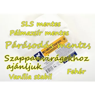   Melt & Pour szappanalap Forbury Fehér PÁRÁSODÁS mentes 1kg