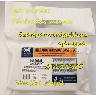   Melt & Pour szappanalap Forbury Átlátszó PÁRÁSODÁS mentes 1kg