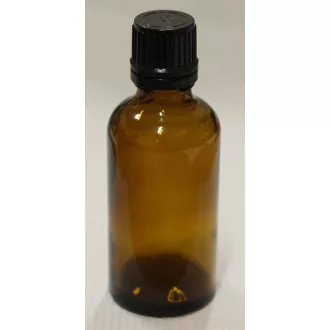 Patikai barna üveg 100ml-es cseppentős kupakkal (FEKETE)