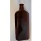 Lapos barna üveg  kupakkal 500ml