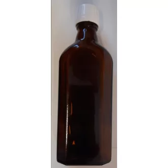 Lapos barna üveg  kupakkal 100ml