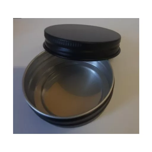 Alumínium tégely csavaros FEKETE 30ml