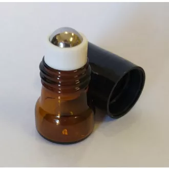 Roll-on barna üveg FÉM golyós 1ml