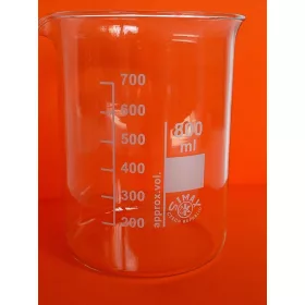 Főzőpohár csőrös alacsony 800ml