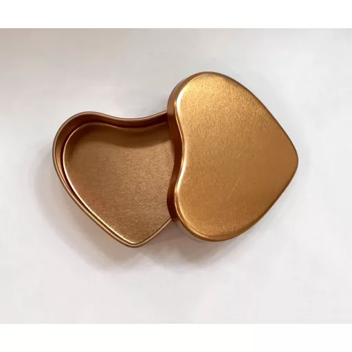 Fém tégely szív 20ml (RoseGold)