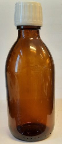 Patikai barna üveg 1000ml-es 28mm-es kupakkal (fehér)