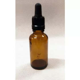 Patikai pipettás barna üveg 30ml-es (FEKETE)