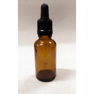 Patikai pipettás barna üveg 30ml-es (FEKETE)
