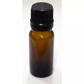   Patikai barna üveg 10ml-es cseppentős kupakkal (Fekete) (1tálca 198db)