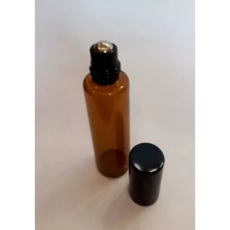 Roll-on barna üveg FÉM golyós 10ml (vékony falu)
