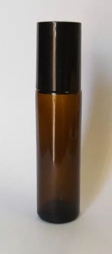Roll-on barna üveg FÉM golyós 10ml (vékony falu)