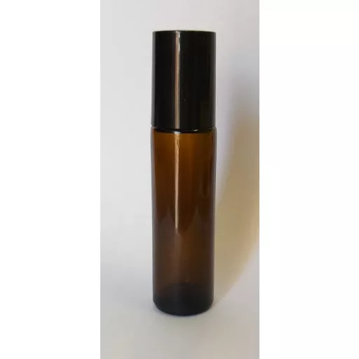 Roll-on barna üveg FÉM golyós 10ml (vékony falu)