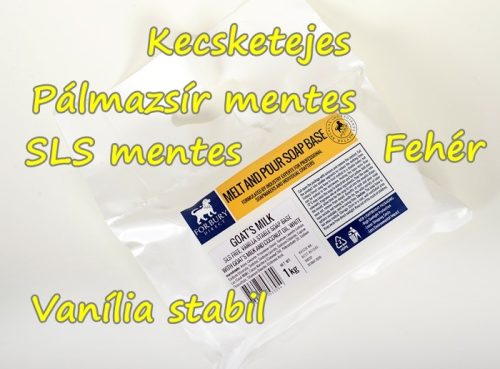 Melt & Pour szappanalap Forbury Kecsketejes fehér 1kg