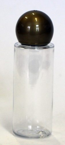 PET  víztiszta flakon 30ml-es Átlátszó- GÖMB kupakkal