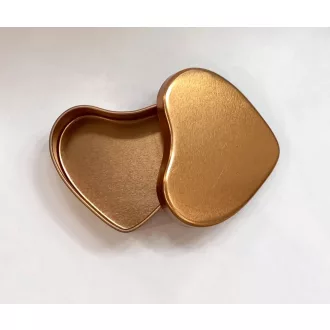 Fém tégely szív 50ml (RoseGold)