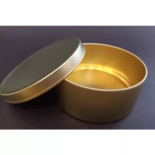 Fém tégely 250ml  Lapos (ARANY)