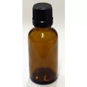   Patikai barna üveg 30ml-es cseppentős kupakkal (FEKETE) (1tálca 104db)