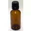 Patikai barna üveg 30ml-es cseppentős kupakkal (FEKETE) (1tálca 104db)