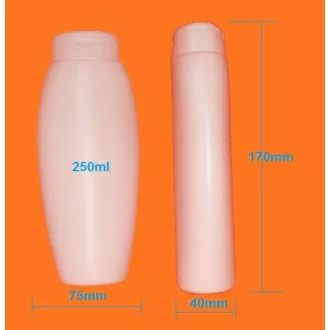 Kozmetikai flakon ovális 250ml