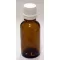 Patikai barna üveg 30ml-es cseppentős kupakkal (fehér)