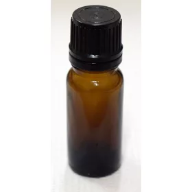 Patikai barna üveg 5ml-es cseppentős kupakkal (FEKETE)