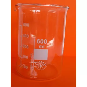 Főzőpohár csőrös alacsony 600ml
