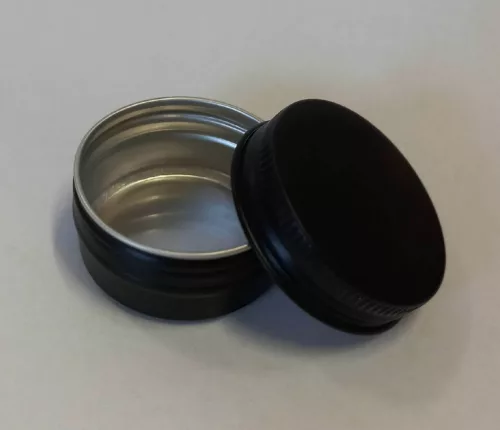 Alumínium tégely csavaros FEKETE 10ml