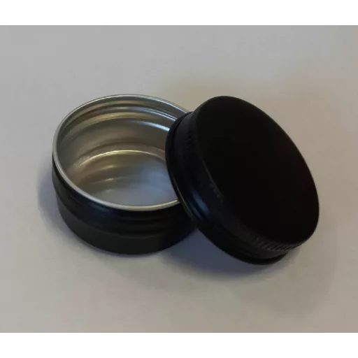Alumínium tégely csavaros FEKETE 10ml