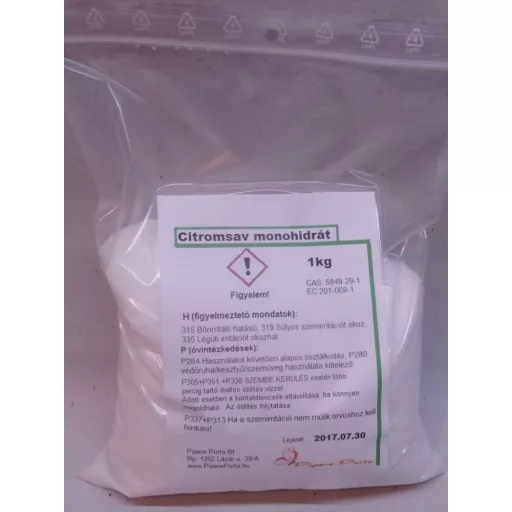 Citromsav monohidrát 25kg