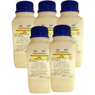 NaOH Nátrium hidroxid (pikkelyes) 5kg (5x1kg)