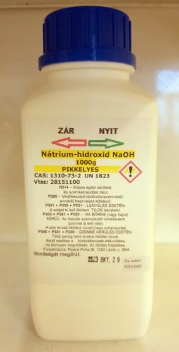 NaOH Nátrium hidroxid (pikkelyes) 1000g