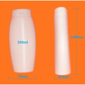 Kozmetikai flakon ovális 200ml